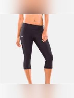 ☀️3 For $15☀️ Under Armour HeatGear Compression Capri Tights GUC Size XL